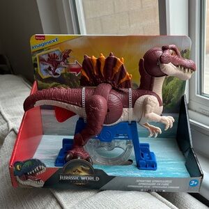 Fisher-Price Imaginext Jurassic World Maroon and Cream Spinosaurus Play Figure
